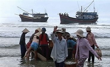 Программа, развёрнутая Конфедерацией труда в поддержку рыбаков на островах Хоангша и Чыонгша