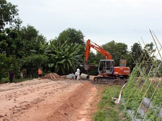 Строительство новой деревни в хошиминском пригородном уезде Кучи