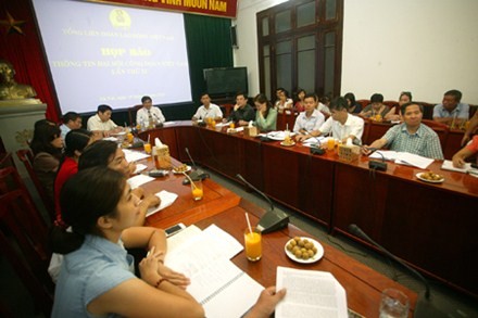 Пресс-конференция, посвященная 11-му съезду Конфедерации труда Вьетнама