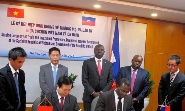 Вьетнам и Гаити подписали рамочное соглашение о торгово-инвестиционном сотрудничестве