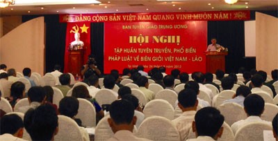 Пропаганда и популяризация законодательства о границе на границе между Вьетнамом и Лаосом