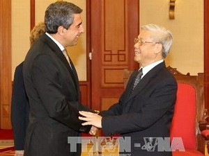 Генеральный секретарь ЦК КПВ Нгуен Фу Чонг принял президента Болгарии