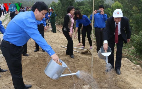 ЦК СКМ развернул праздник посадки деревьев у могилы генерала Во Нгуен Зяпа