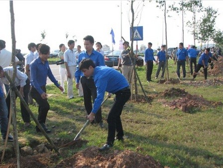 В провинциях и городах Центрального Вьетнама развернули Месячник молодых добровольцев 2015 года