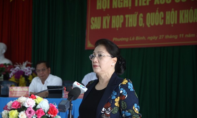 Спикер вьетнамского парламента встретилась с избирателями города Кантхо