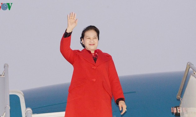 Председатель НС СРВ Нгуен Тхи Ким Нган прибыла в Республику Беларусь 
