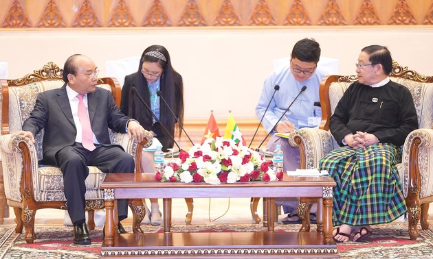 Премьер-министр Вьетнама встретился со спикером Ассамблеи Союза Мьянмы