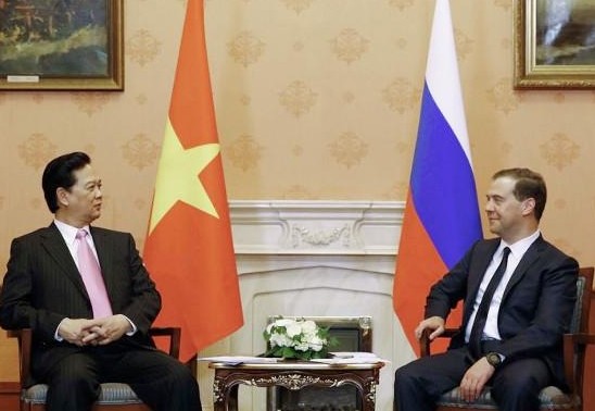 Thủ tướng Nguyễn Tấn Dũng hội đàm với Thủ tướng Nga Dmitry Medvedev