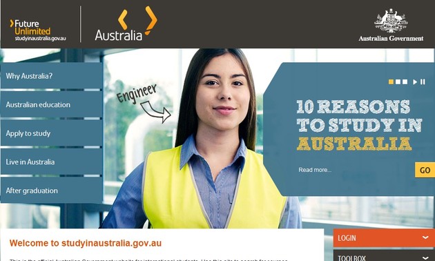 Ra mắt trang web về giáo dục Australia trên điện thoại di động