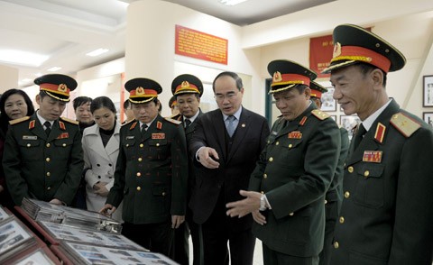  Chủ tịch Ủy ban Trung ương Mặt trận Tổ quốc Việt Nam thăm Học viện Chính trị, Bộ Quốc phòng