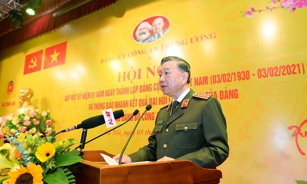 Bộ Công an thông báo nhanh kết quả Đại hội lần thứ XIII của Đảng Cộng sản Việt Nam