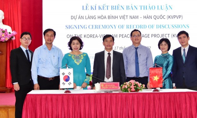 Triển khai dự án “Làng hòa bình Việt Nam - Hàn Quốc” với kinh phí 33 triệu USD 