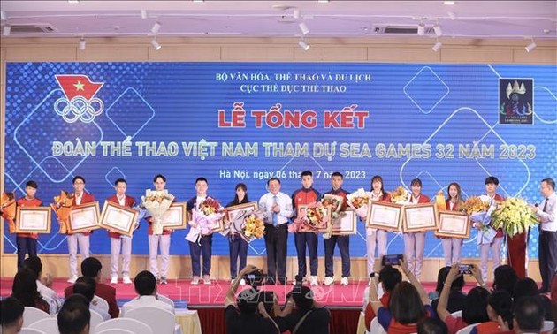 Lễ tổng kết Đoàn Thể thao Việt Nam tham dự SEA Games 32