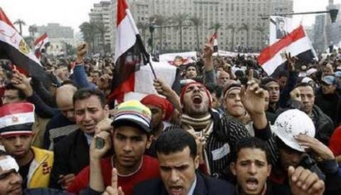 Demostrasi menuntut Presiden Mesir lengser