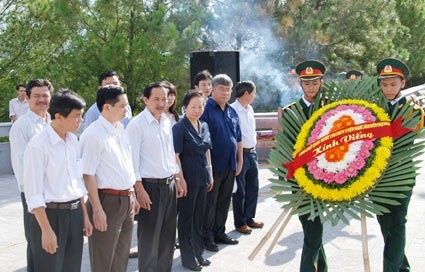 Wapres Vietnam Nguyen Thi Doan melakukan kunjungan kerja di propinsi Quang Tri