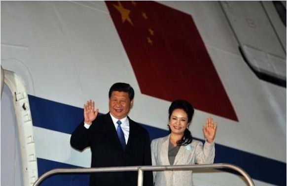Pemimpin Kuba, Fidel Castro menerima Presiden Tiongkok, Xi Jinping