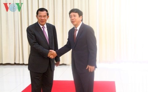 Direktur Jenderal VOV Nguyen Dang Tien beraudiensi kepada PM Kamboja, Hun Sen