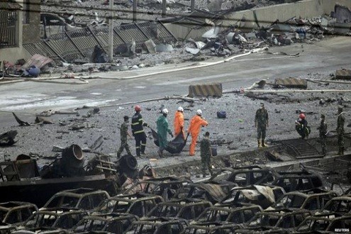 Jumlah korban terus meningkat dalam ledakan di Tianjin, Tiongkok