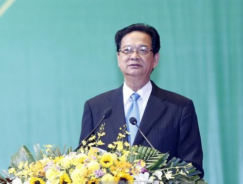 PM Nguyen Tan Dung : produksi dan bisnis tidak memberikan pengaruh buruk kepada lingkungan hidup