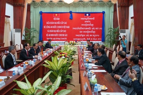 Menteri Keamanan Publik Vietnam melakukan kunjungan kerja di Laos