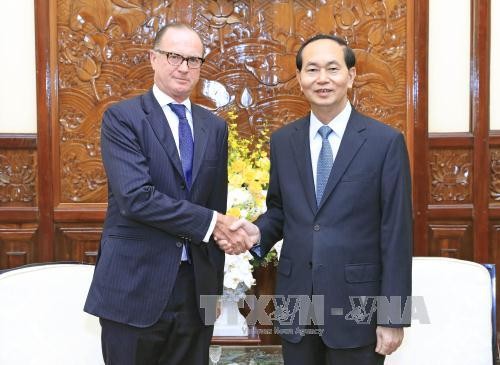 Presiden Vietnam, Tran Dai Quang menerima Dubes Slovakia dan Austria sehubungan dengan akhir masa baktinya di Vietnam