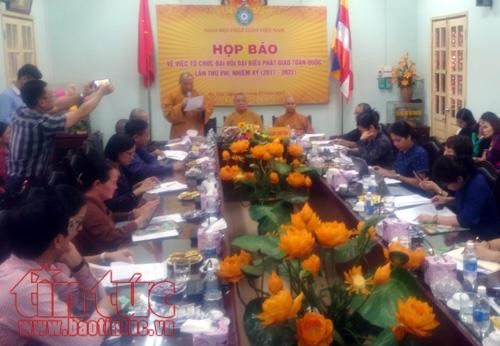 Jumpa pers memperkenalkan Kongres ke- VIII Perwakilan Nasional Shangha Buddha Vietnam
