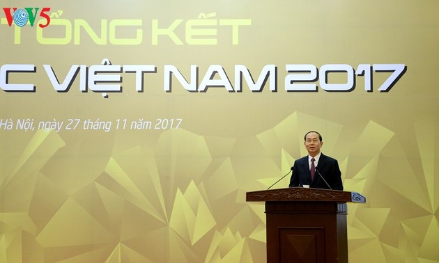  Presiden Tran Dai Quang menghadiri Acara evaluasi Tahun APEC 2017