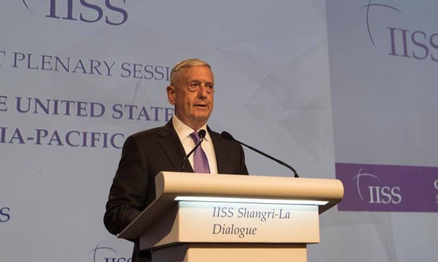 Dialog ShangriLa 2018:AS menekankan tidak mengurangi sanksi sampai saat RDRK melakukan denuklirisasi