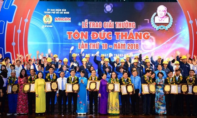 Penghargaan Ton Duc Thang : Banyak gagasan, perbaikan teknik menciptakan nilai sebanyak miliaran VND