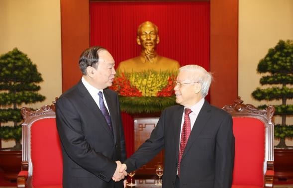 Sekjen KS PKV, Nguyen Phu Trong menerima delegasi Partai Komunis Tiongkok dan delegasi tingkat tinggi Kuba