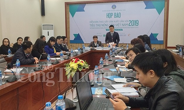 Akan segera diadakan Forum mendorong produksi yang dikaitkan dengan pemasaran hasil pertanian Vietnam tahun 2019 