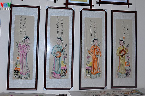 Spring depicted in Dong Ho folk painting