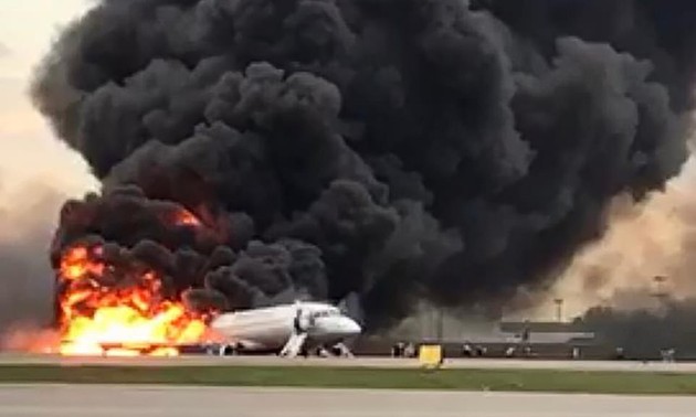 41 reported killed after Russian aircraft catches fire 