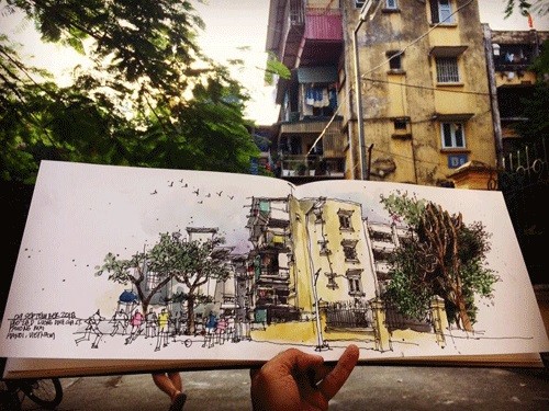 Sketchers tell pictorial stories of Hanoi’s past and present  