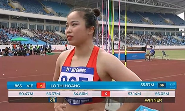Lo Thi Hoang breaks SEA Games record in women's javelin throw