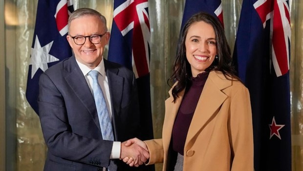 Australia, New Zealand leaders vow to take bilateral ties to "a new level"