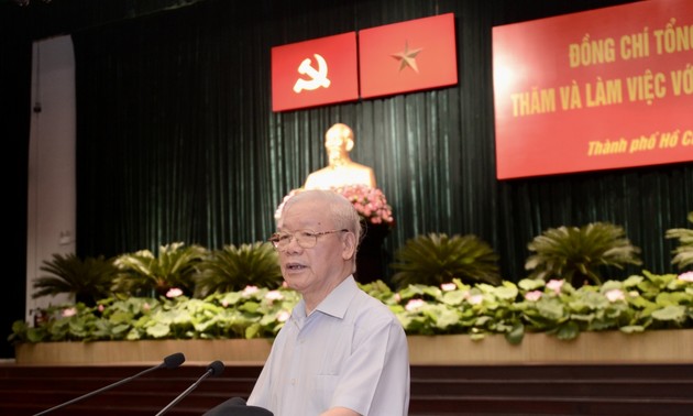 Party chief urges Ho Chi Minh City’s determination to reform, boost growth engine