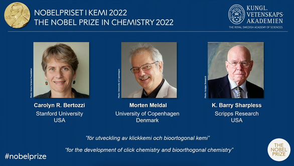 Nobel prize honors click chemistry and bio-orthogonal chemistry