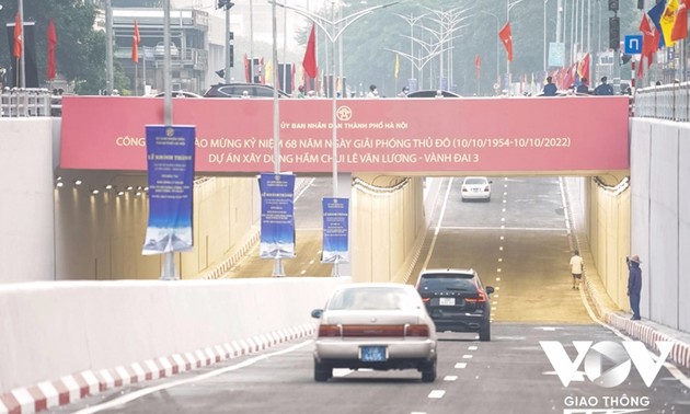 Hanoi begins construction of underpass, railway project