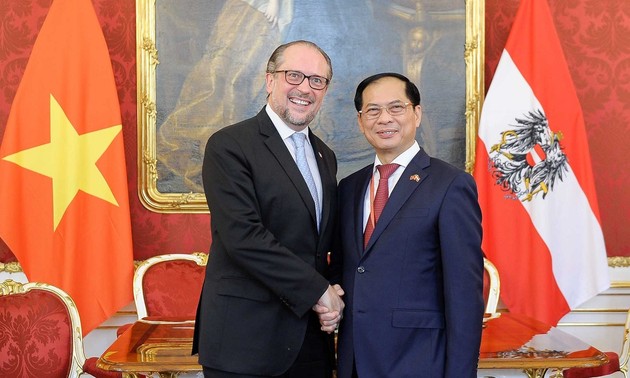 Foreign minister meets Austrian counterpart