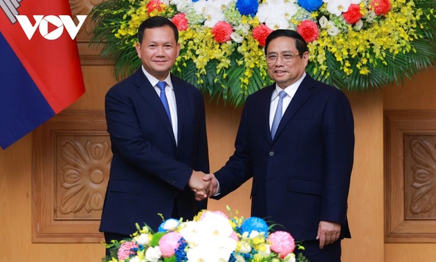 Vietnam, Cambodia PMs hold high level talks 
