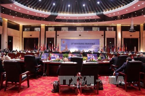 东盟地区论坛外长会通过由越南倡议的海上执法机关合作宣言