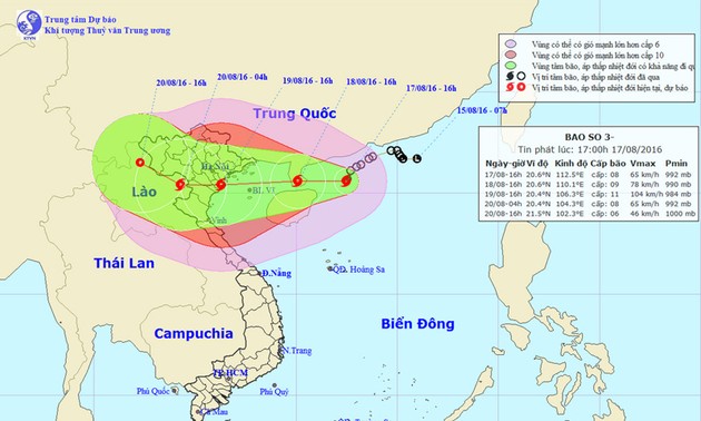越南各地积极开展应对台风“电母”方案