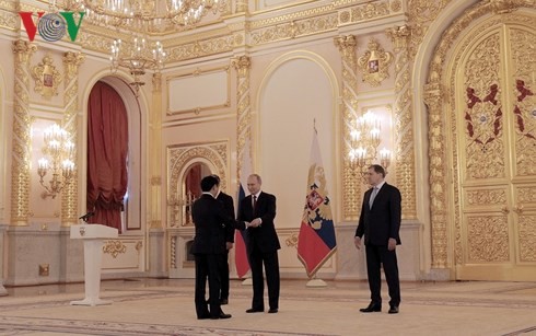 俄罗斯总统普京高度评价俄越关系