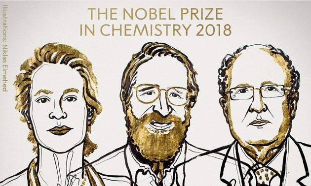 2018年诺贝尔化学奖授予美国和英国科学家