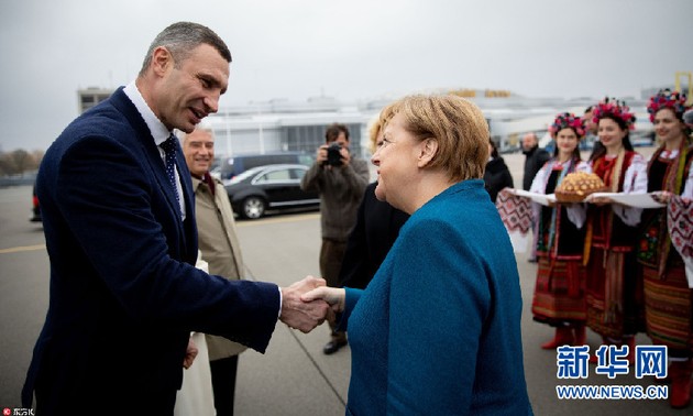 德国总理默克尔访问乌克兰