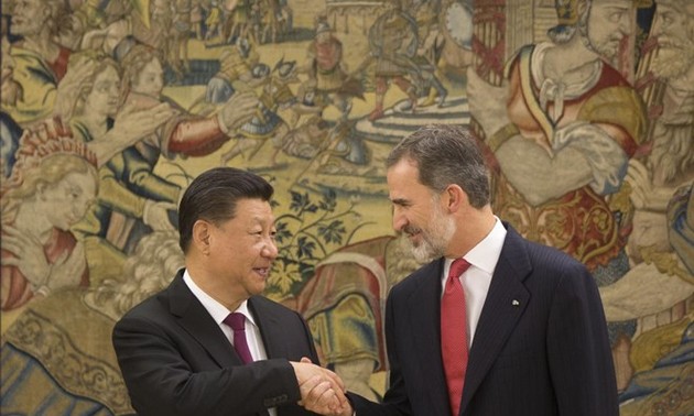 中国国家主席习近平会见西班牙国王费利佩六世