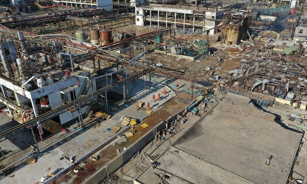 中国江苏省盐城市一家化工厂发生爆炸 死亡人数上升