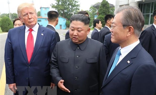 韩国总统：美朝领导人在非军事区的见面结束了两国的敌对关系