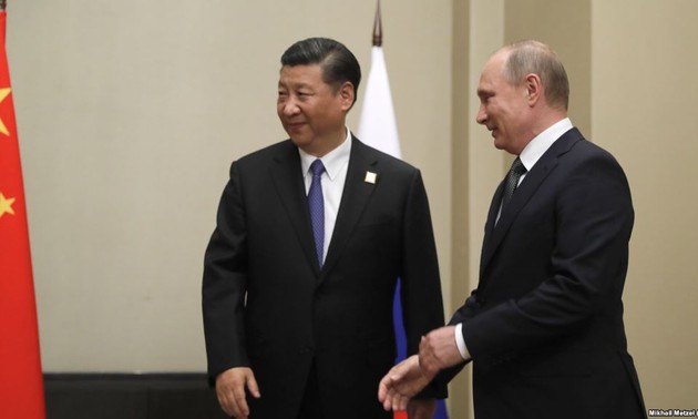 Президент РФ Владимир Путин принял в Кремле председателя КНР